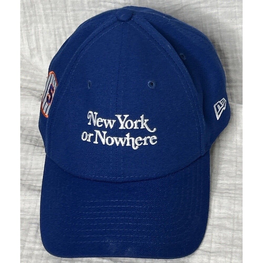 New York Or Nowhere Mets Hat Adjustable Blue #5 New Era Baseball